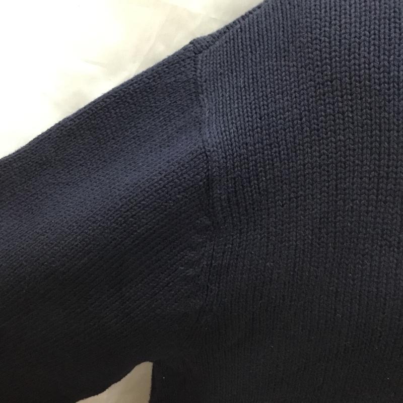 チャップス CHAPS ニット、セーター 長袖 長袖ニットカットソー ニット セーター クルーネックニット L ロゴ、文字 紺 / ネイビー / メンズ USED 古着 中古 10120448