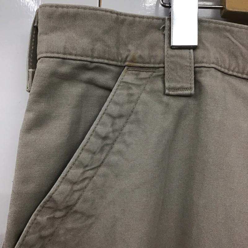 カーハート Carhartt パンツ ワークパンツ、ペインターパンツ ワークパンツ ワイドパンツ カーゴパンツ 38インチ ロゴ、文字 ベージュ / ベージュ / メンズ USED 古着 中古 10127417