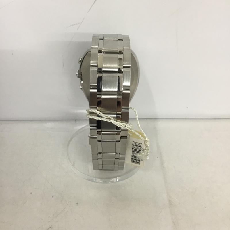 ブローバ BULOVA 腕時計 アナログ(クォーツ式) 96A185 CURV カーブ スポーツ 箱有 ロゴ、文字 銀 / シルバー / X 青 / ブルー / メンズ USED 古着 中古 10133881