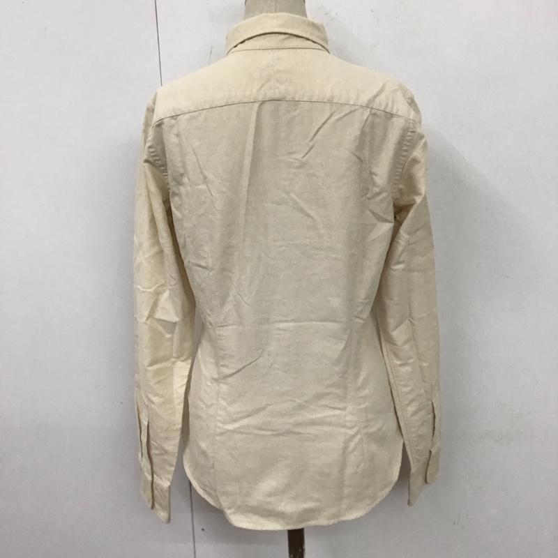 ラルフローレン RALPHLAUREN シャツ、ブラウス 長袖 長袖シャツ カラーシャツ ポケットシャツ 長袖カットソー ロゴ、文字 ベージュ / ベージュ / レディース USED 古着 中古 10117936