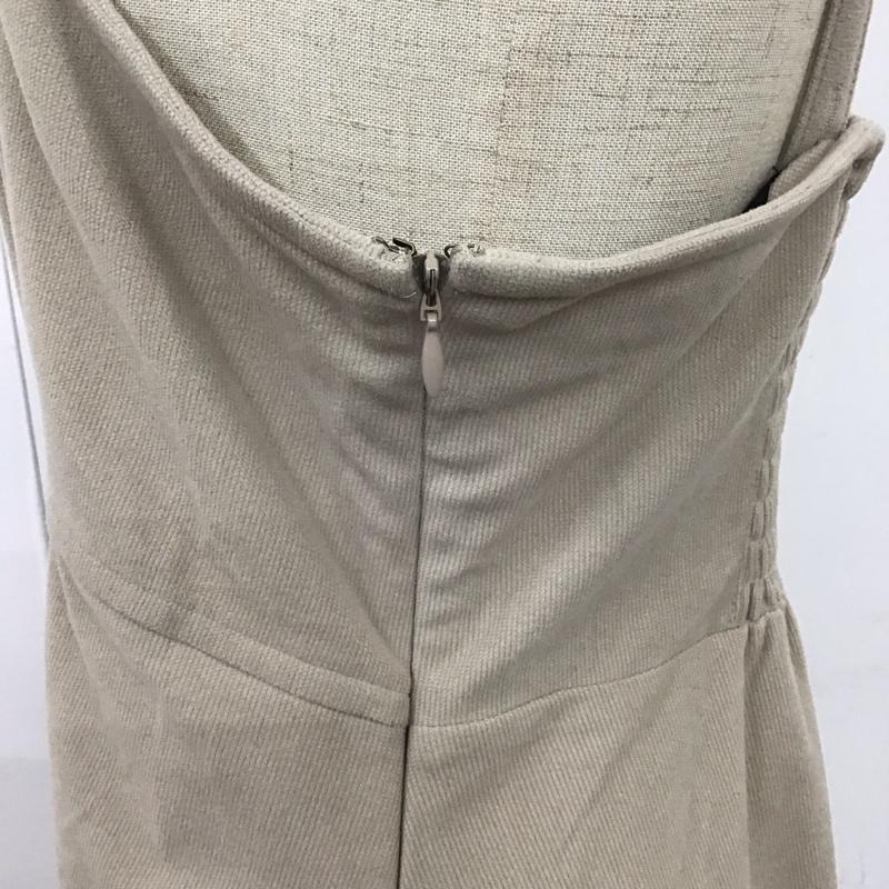 ダブルクローゼット w closet ワンピース ロングスカート ノースリーブロングワンピース フレアスカートワンピース 無地 ベージュ / ベージュ / レディース USED 古着 中古 10119048
