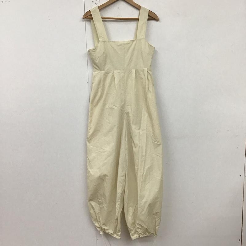 アズールバイマウジー AZUL BY MOUSSY サロペット・オーバーオール サロペット、オーバーオール 250HSM33-430E ドロストリングバルーンオールインワン S 無地 オフホワイト / オフホワイト / レディース USED 古着 中古 10129148