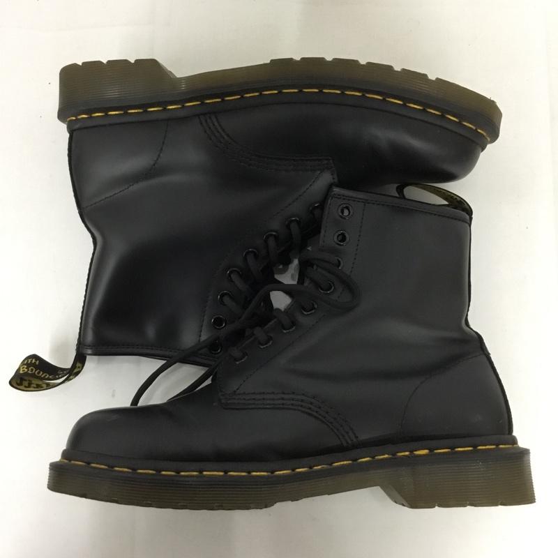 ドクターマーチン Dr.Martens ブーツ 一般 11822 8ホール レースアップブーツ UK6 US:8 ロゴ、文字 黒 / ブラック / X 黄 / イエロー / レディース USED 古着 中古 10128986