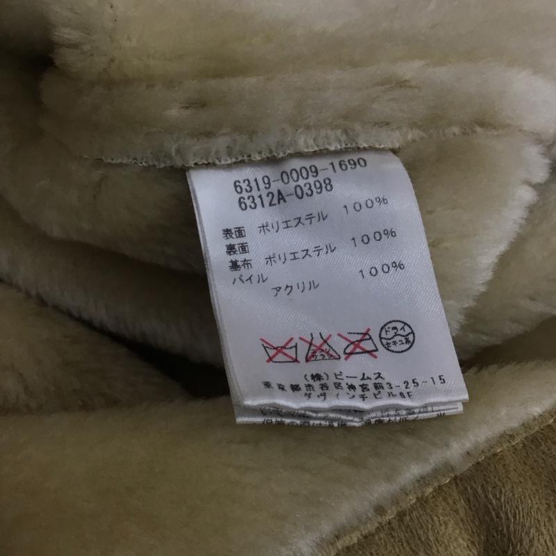レイビームス Ray BEAMS コート コート一般 6319-0009-1690 フェイクムートン 1 無地 ベージュ / ベージュ / レディース USED 古着 中古 10121535
