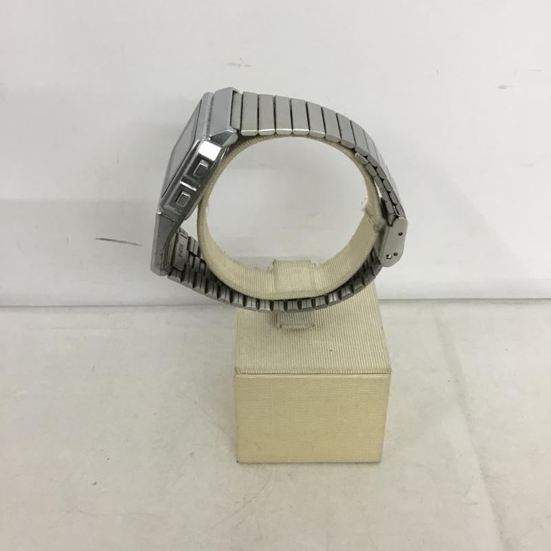 カシオ CASIO 腕時計 デジタル DBC-610 電卓付腕時計 ロゴ、文字 銀 / シルバー / メンズ USED 古着 中古 10138351