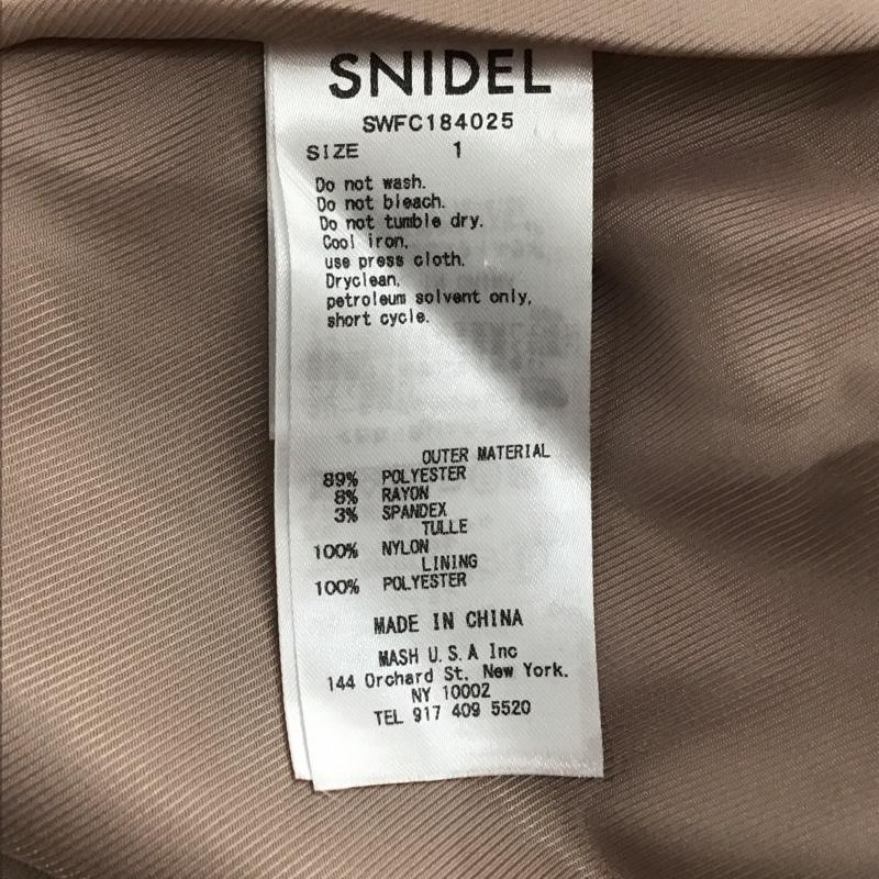 スナイデル SNIDEL コート コート一般 swfc184025 チュールコート アウター 1 無地 桃 / ピンク / レディース USED 古着 中古 10122817