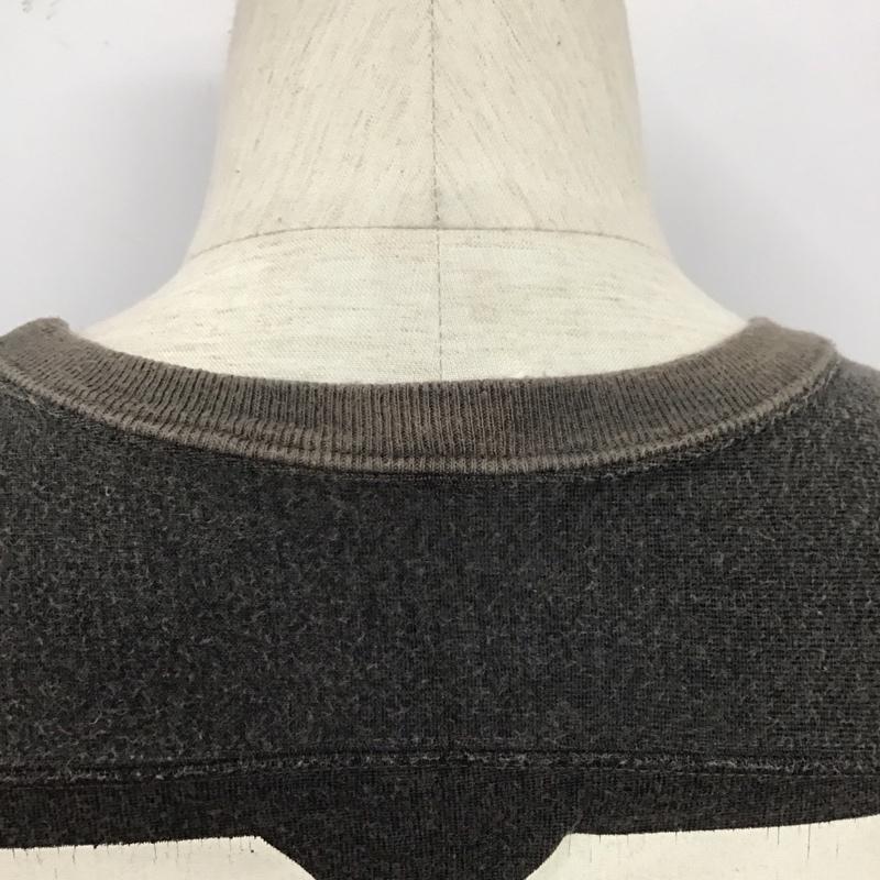 チャンピオン Champion Tシャツ 七分袖 カットソー L ロゴ、文字 黒 / ブラック / X 白 / ホワイト / X 紫 / パープル /  メンズ USED 古着 中古 10111205