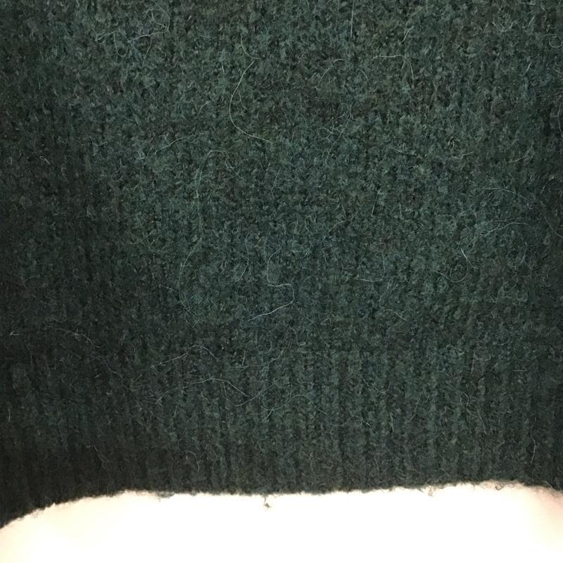 ザラ ZARA ニット、セーター 長袖 M 無地 緑 / グリーン / レディース USED 古着 中古 10133402