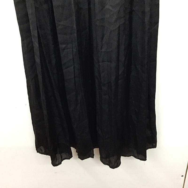 ザラ ZARA ワンピース ロングスカート ロングワンピース ノースリーブワンピース フレアスカート XS 無地 黒 / ブラック / レディース USED 古着 中古 10137553