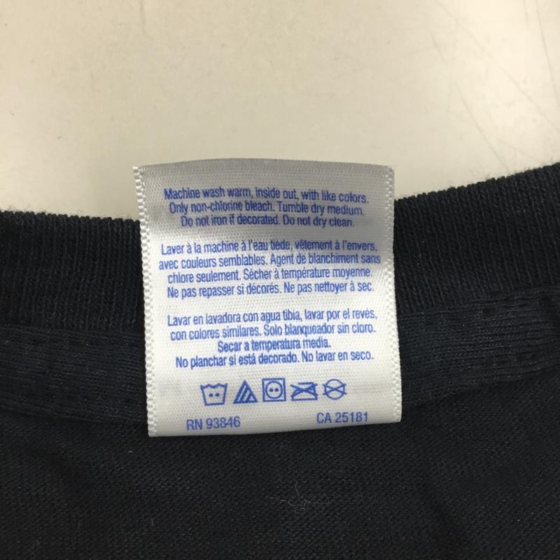 古着 USED Tシャツ 半袖 半袖カットソー プリントTシャツ クルーネックカットソー M プリント 黒 / ブラック /  メンズ USED 古着 中古 10111304