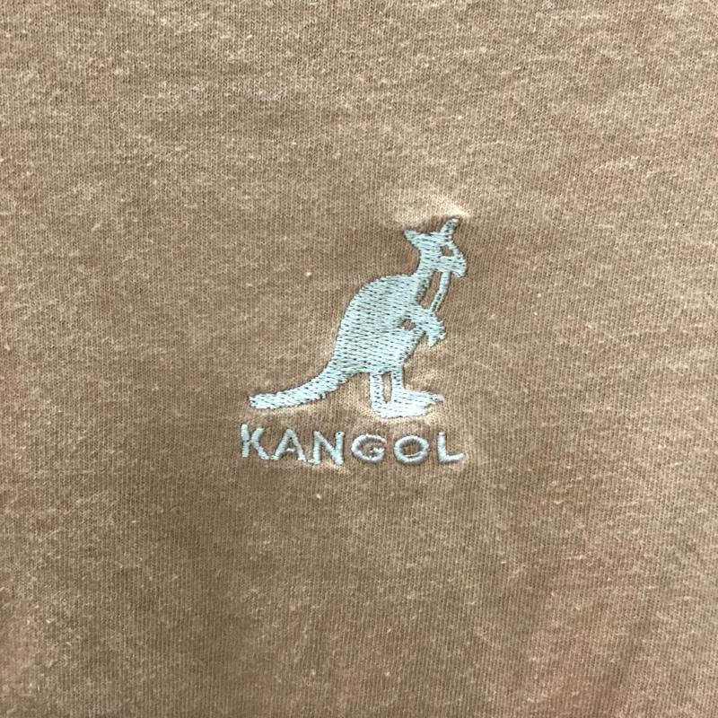 カンゴール KANGOL Tシャツ 半袖 9282-1932 半袖カットソー プリントTシャツ クルーネックカットソー M ロゴ、文字 茶 / ブラウン / レディース USED 古着 中古 10113297
