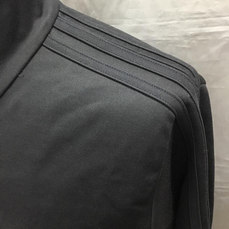 アディダス adidas ジャケット、上着 ジャンパー、ブルゾン E07980 トラックジャケット トレーニングウェア スポーツウェア M ロゴ、文字 黒 / ブラック / メンズ USED 古着 中古 10120990