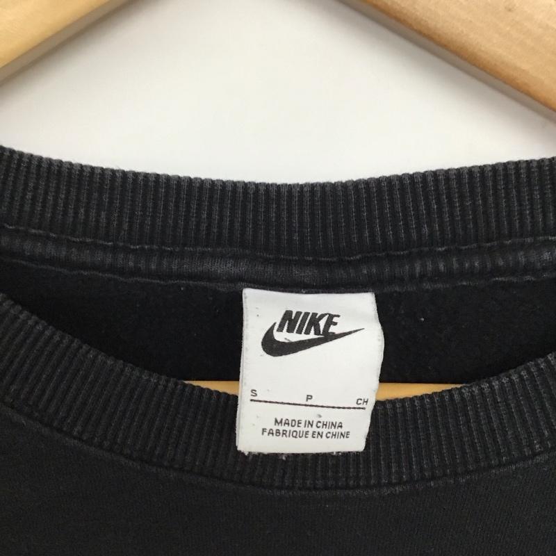 ナイキ NIKE トレーナー 長袖 DZ4626-010 スウェット W NSW CREW OS VSPT 裏起毛 S ロゴ、文字 黒 / ブラック / レディース USED 古着 中古 10138502