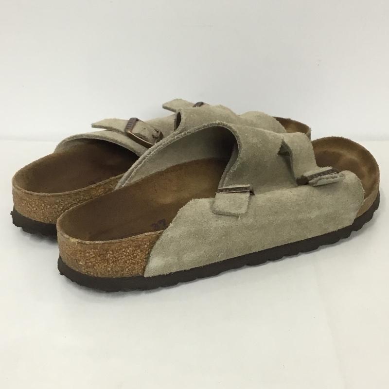 ビルケンシュトック BIRKENSTOCK サンダル サンダル Zurich チューリッヒ 24.0cm ロゴ、文字 ベージュ / ベージュ / レディース USED 古着 中古 10124375