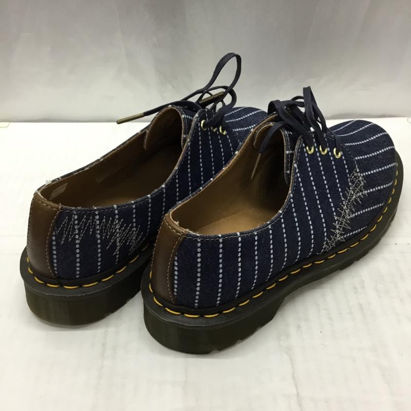ドクターマーチン Dr.Martens カジュアルシューズ カジュアルシューズ MIE 1461 3ホール UK9 箱有 US:10 刺繍 インディゴ / インディゴ / メンズ USED 古着 中古 10111985