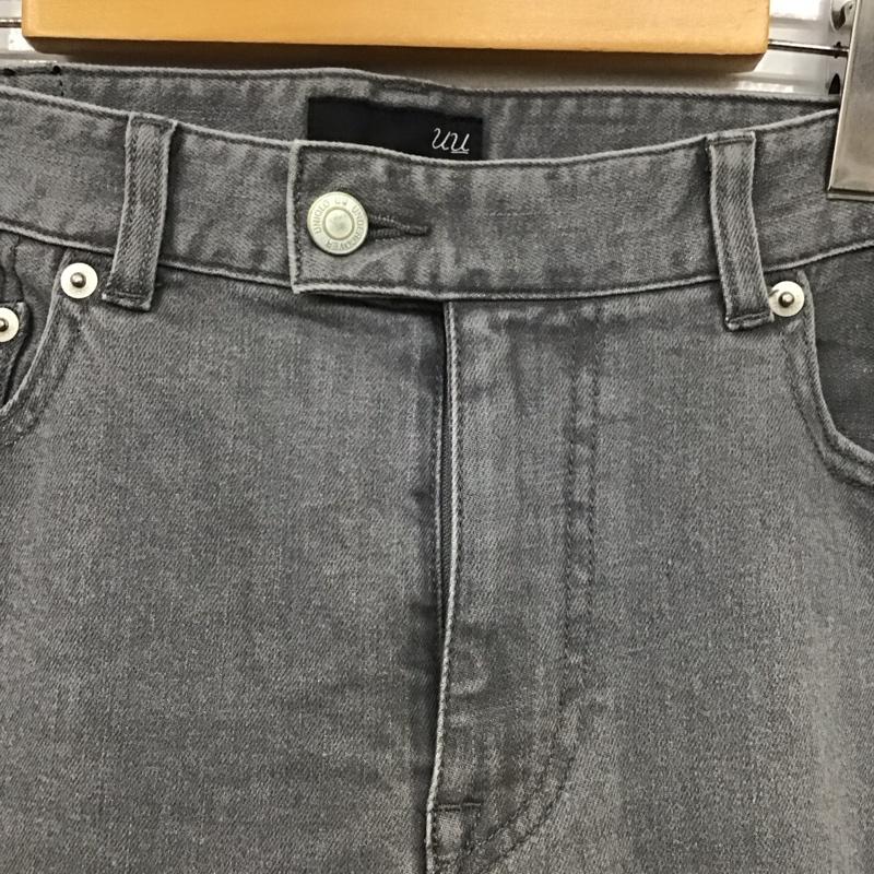 ユニクロアンダーカバー UU パンツ デニム、ジーンズ 321-072093 スキニーフィットジーンズ デニムストレッチスリムパンツ 32インチ 無地 灰 / グレー / メンズ USED 古着 中古 10130935