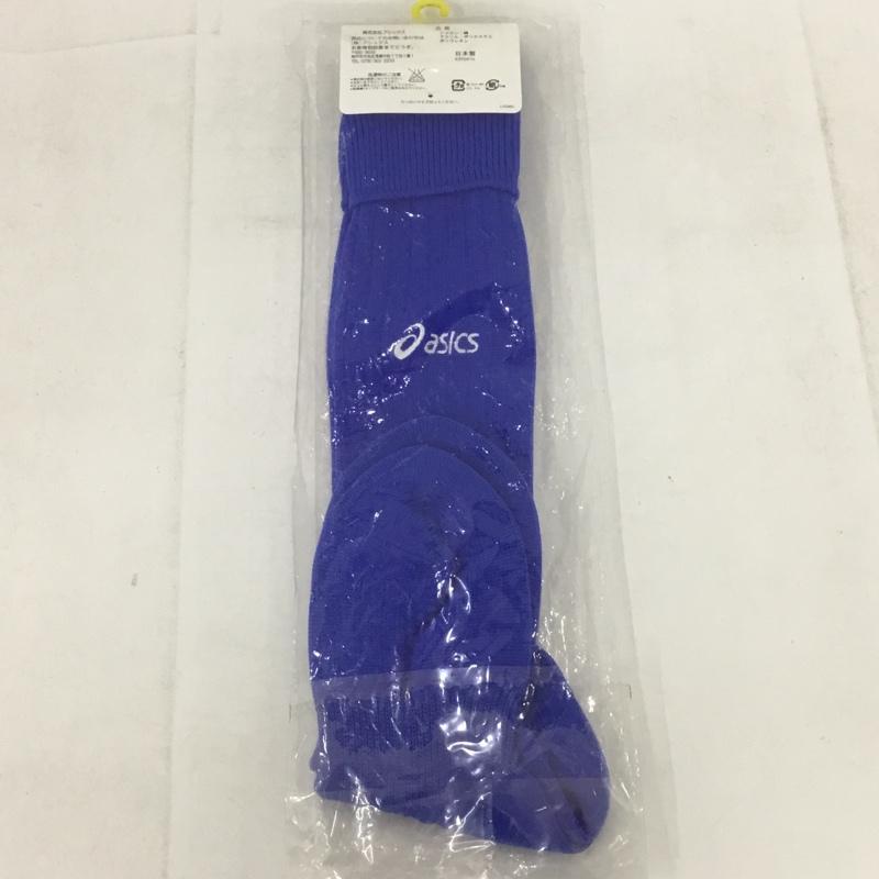 アシックス ASICS ファッション小物 ファッション小物 XSS028 ストッキング ジュニア サッカー 22cm ロゴ、文字 青 / ブルー / ボーイズ USED 古着 中古 10132164