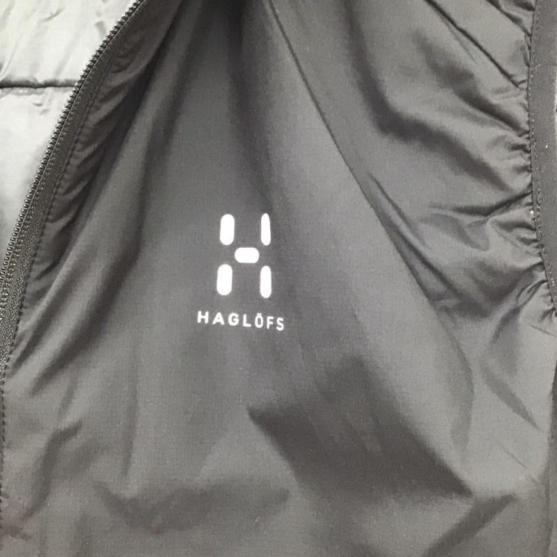 ホグロフス HAGLOFS ベスト ベスト ジップアップベスト ダウンベスト ノースリーブ M ロゴ、文字 黒 / ブラック / メンズ USED 古着 中古 10130676