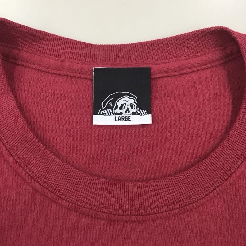 ラーキングクラス LURKING CLASS Tシャツ 半袖 半袖カットソー プリントTシャツ クルーネックカットソー L プリント えんじ / ワインレッド /  メンズ USED 古着 中古 10113197