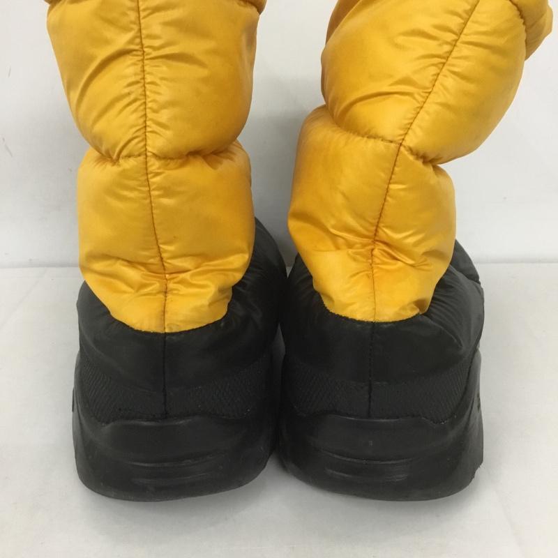ザノースフェイス THE NORTH FACE アウトドアシューズ アウトドアシューズ 616273 ヌプシ スノーブーツ 28cm 28.0cm ロゴ、文字 黒 / ブラック / X 黄 / イエロー / メンズ USED 古着 中古 10127678
