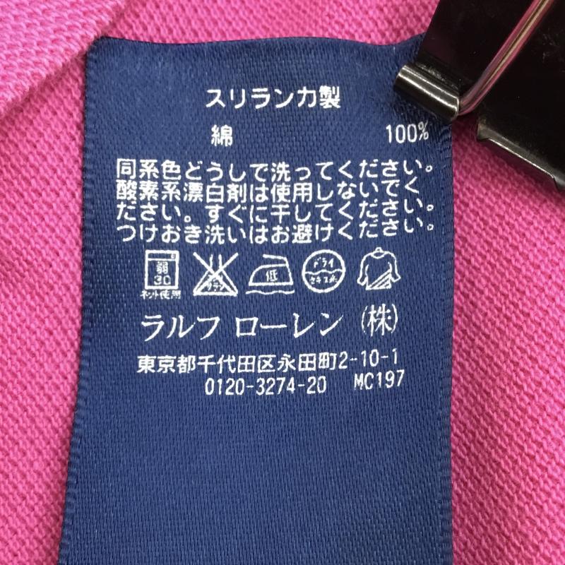 ラルフローレン RALPHLAUREN ポロシャツ 半袖 XS ロゴ、文字 桃 / ピンク / X 水色 / ライトブルー / X 薄緑 / ライトグリーン / レディース USED 古着 中古 10141840
