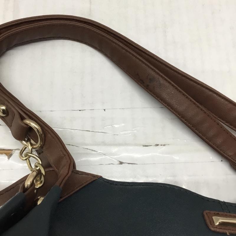 グローブ grove トートバッグ トートバッグ ショルダー 2WAY 無地 緑 / グリーン / X 茶 / ブラウン / レディース USED 古着 中古 10115249
