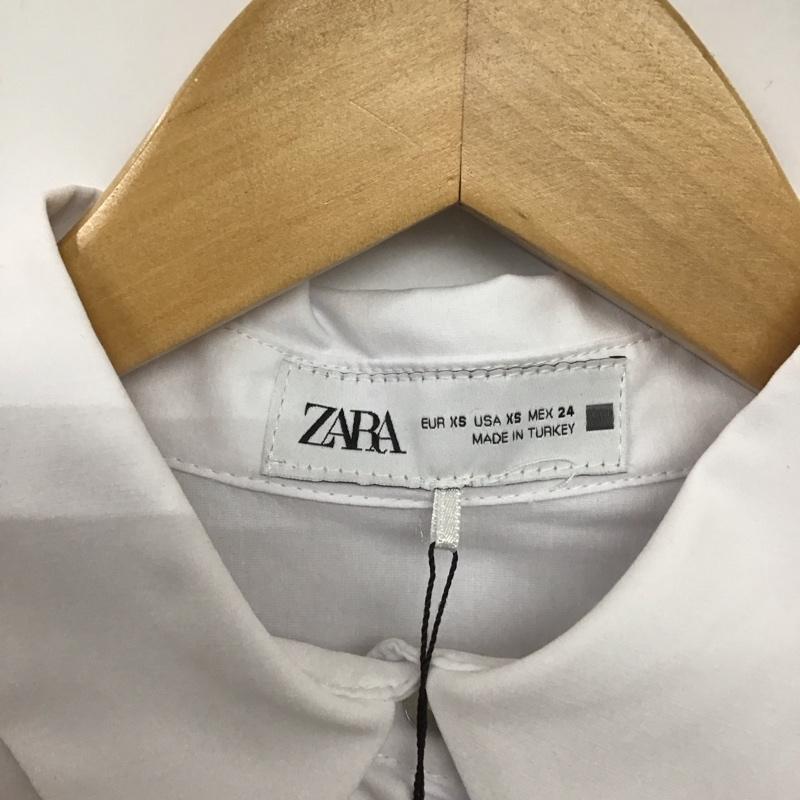 ザラ ZARA シャツ、ブラウス 長袖 3564/078/250 XS 無地 白 / ホワイト / レディース USED 古着 中古 10134670