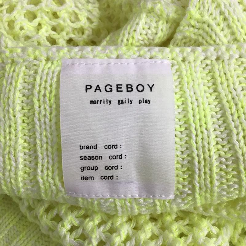 ページボーイ PAGEBOY ニット、セーター 半袖 FREE 無地 マルチカラー / マルチカラー /  レディース USED 古着 中古 10113790