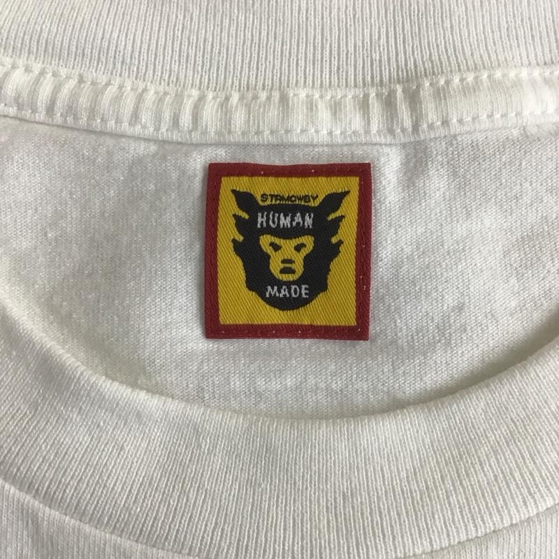 ヒューマンメード HUMAN MADE Tシャツ 半袖 半袖カットソー プリントTシャツ クルーネックカットソー XL プリント 白 / ホワイト / メンズ USED 古着 中古 10107744