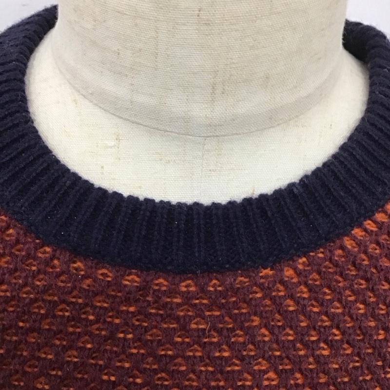 トミーヒルフィガー TOMMY HILFIGER ニット、セーター 長袖 長袖ニットカットソー ニット セーター クルーネックニット M ロゴ、文字 マルチカラー / マルチカラー / メンズ USED 古着 中古 10112568