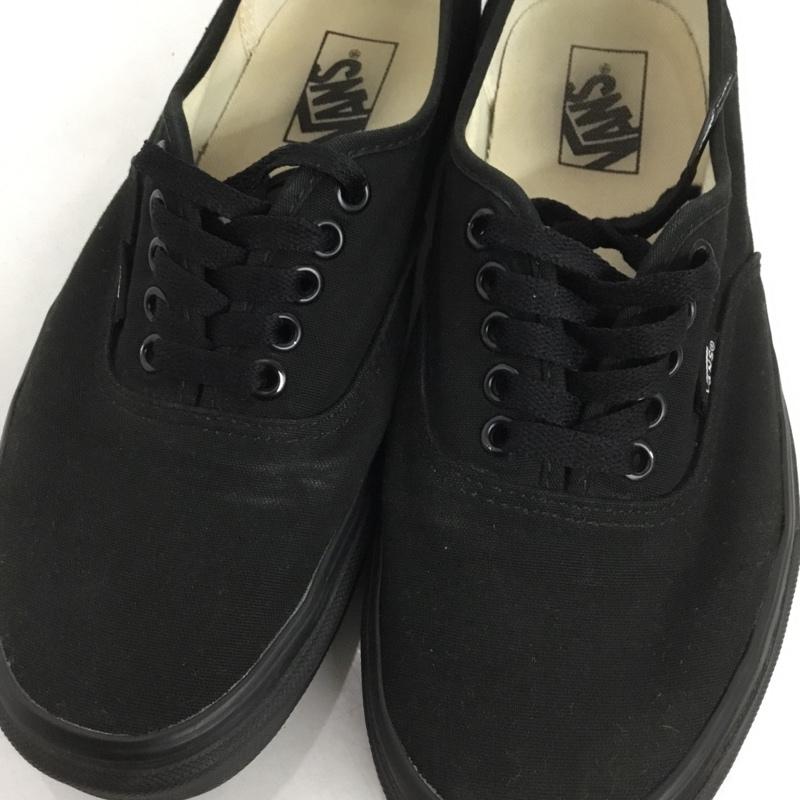 バンズ VANS スニーカー スニーカー 721356 AUTHENTIC 26.5cm 26.5cm ロゴ、文字 黒 / ブラック / メンズ USED 古着 中古 10130771