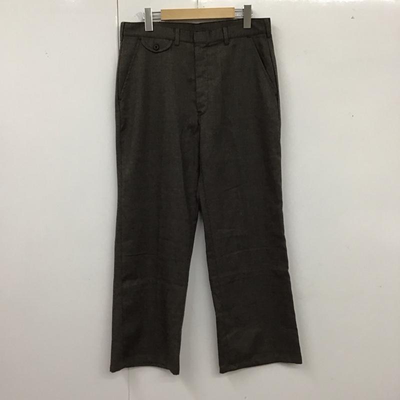 ラングラー Wrangler パンツ スラックス スラックスパンツ ワイドパンツ カジュアルパンツ 34 無地 茶 / ブラウン /  メンズ USED 古着 中古 10122765