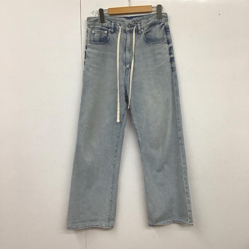 ウィムガゼット Whim Gazette パンツ デニム、ジーンズ WGZ1041302A0002 ドロストデニムパンツ 36 無地 水色 / ライトブルー / レディース USED 古着 中古 10129340