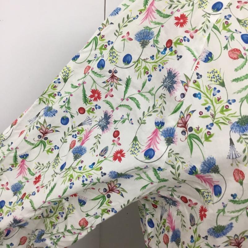 ナチュラルビューティーベーシック NATURAL BEAUTY BASIC シャツ、ブラウス 長袖 017-7210871 リバティキャンディスリーブブラウス 長袖シャツ ノーカラーシャツ M 総柄 マルチカラー / マルチカラー / レディース USED 古着 中古 10110314