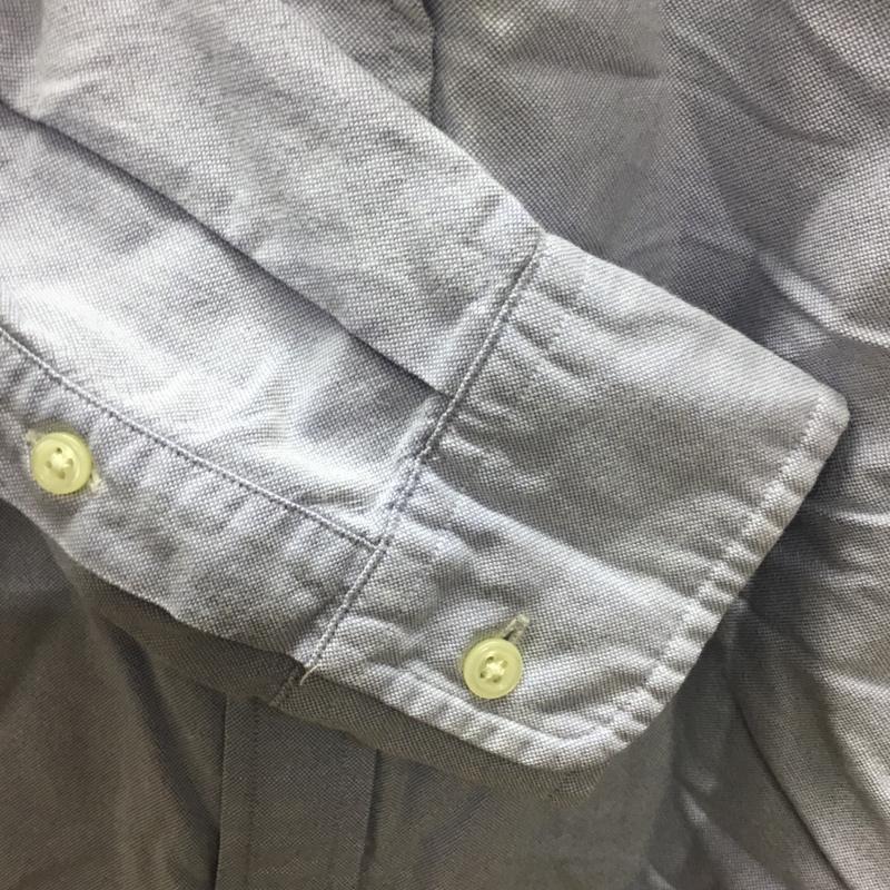 ラルフローレン RALPHLAUREN シャツ、ブラウス 長袖 ボタンダウンシャツ 2 無地 水色 / ライトブルー / レディース USED 古着 中古 10110621