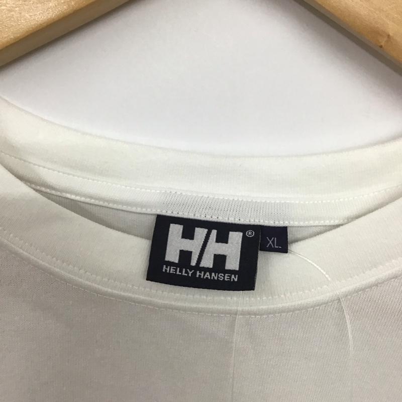 ヘリーハンセン HELLY HANSEN Tシャツ 半袖 he61908 S/Sウェーブティー プリントTシャツ 半袖カットソー XL プリント 白 / ホワイト / メンズ USED 古着 中古 10139272