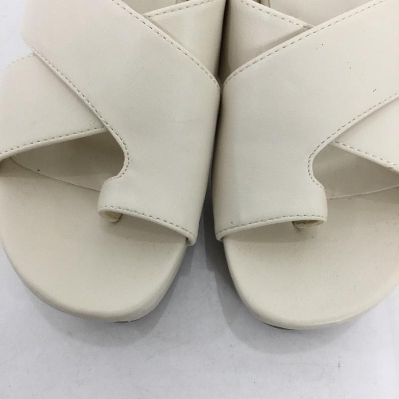 グローブ grove サンダル サンダル M 無地 アイボリー / アイボリー / レディース USED 古着 中古 10130586