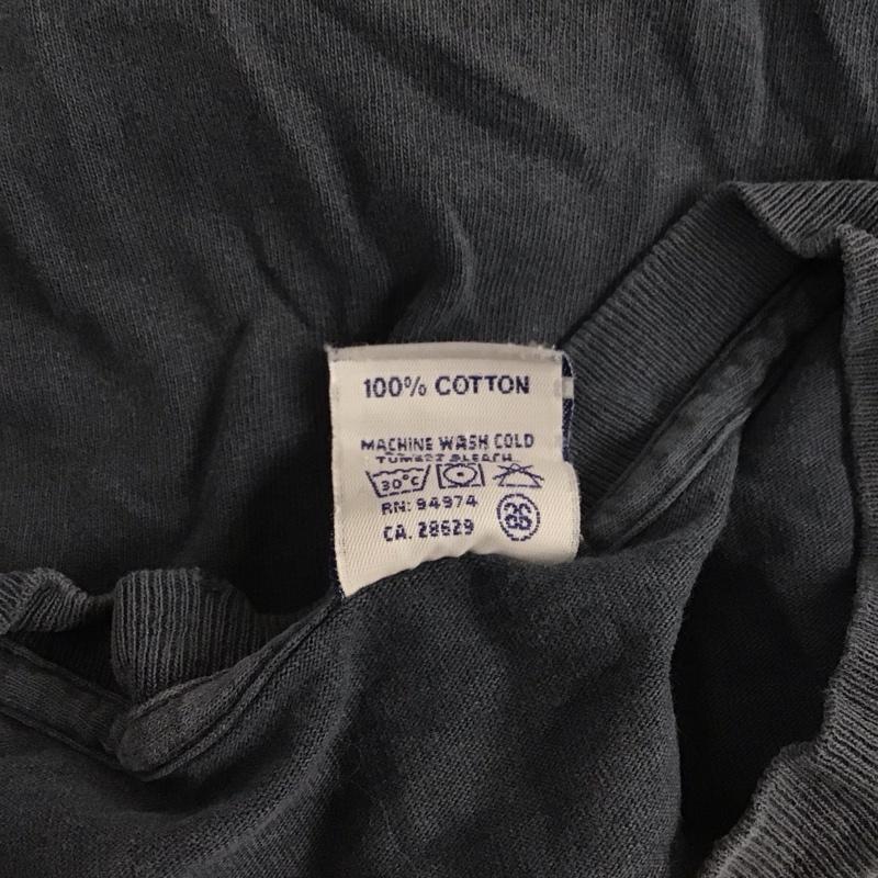 ステューシー STUSSY カットソー 長袖 長袖カットソー クルーネックカットソー ロングスリーブカットソー プリントTシャツ M ロゴ、文字 紺 / ネイビー / メンズ USED 古着 中古 10124496