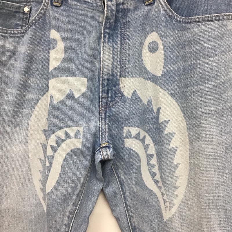 アベイシングエイプ A BATHING APE パンツ デニム、ジーンズ デニムパンツ スリムパンツ カジュアルパンツ XL 無地 インディゴ / インディゴ / メンズ USED 古着 中古 10131267