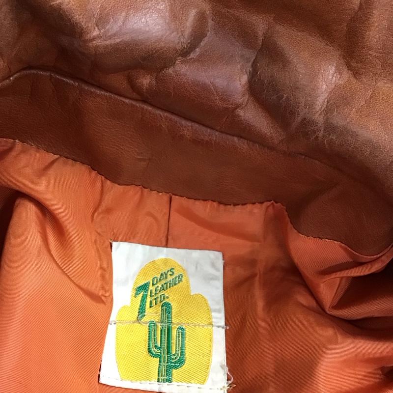 古着 USED ジャケット、上着 レザージャケット 無地 茶 / ブラウン / レディース USED 古着 中古 10114150