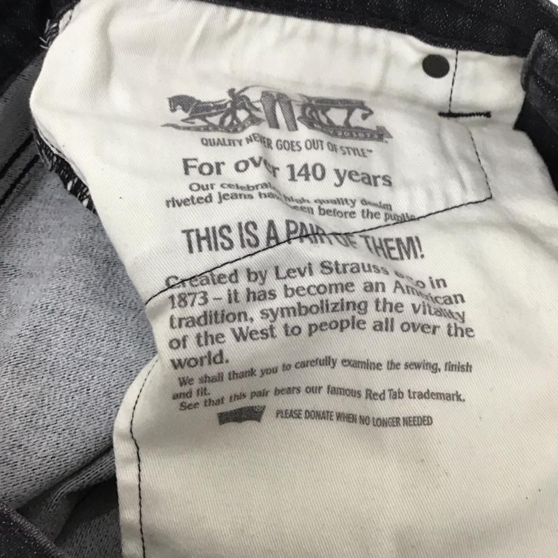 リーバイストラウスアンドコー Levi Strauss & co. パンツ デニム、ジーンズ デニムパンツ スリムパンツ カジュアルパンツ ストレッチパンツ 32インチ 無地 黒 / ブラック / メンズ USED 古着 中古 10137034