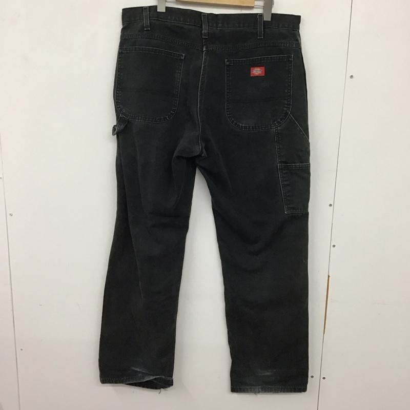 ディッキーズ Dickies パンツ ワークパンツ、ペインターパンツ 36 × 32 ロゴ、文字 黒 / ブラック / メンズ USED 古着 中古 10133759