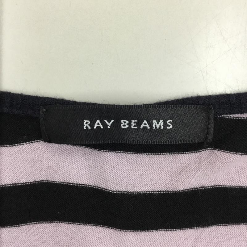レイビームス Ray BEAMS カットソー 半袖 半袖カットソー プリントTシャツ Vネックカットソー M ボーダー柄 マルチカラー / マルチカラー / レディース USED 古着 中古 10118068