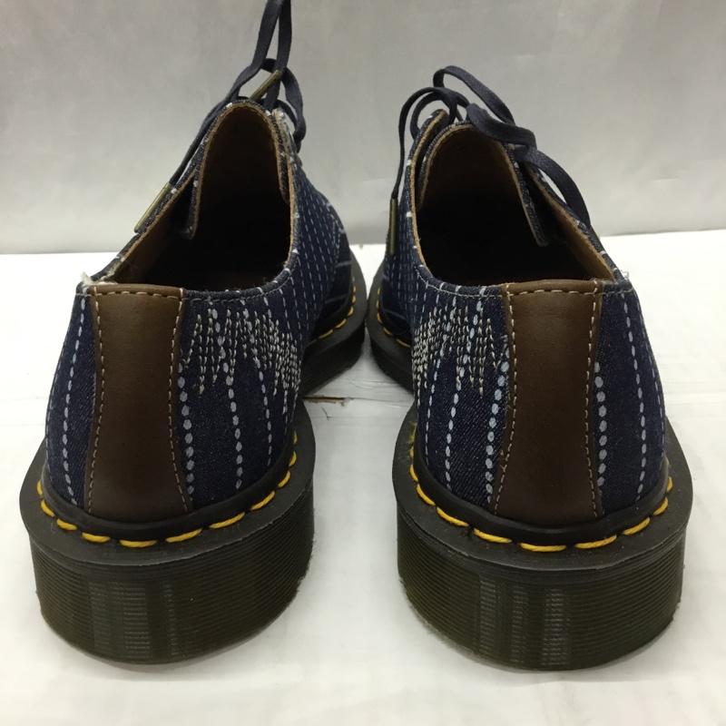 ドクターマーチン Dr.Martens カジュアルシューズ カジュアルシューズ MIE 1461 3ホール UK9 箱有 US:10 刺繍 インディゴ / インディゴ / メンズ USED 古着 中古 10111985