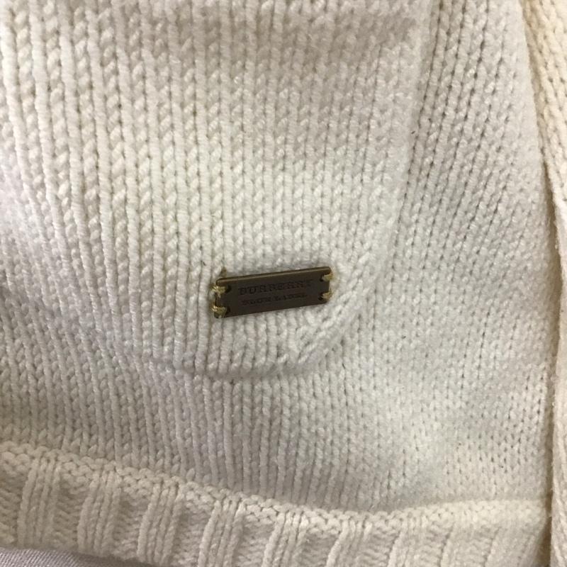 バーバリーブルーレーベル BURBERRY BLUE LABEL カーディガン 長袖 E1N03-351-02 クルーネック 38 無地 アイボリー / アイボリー / レディース USED 古着 中古 10107548