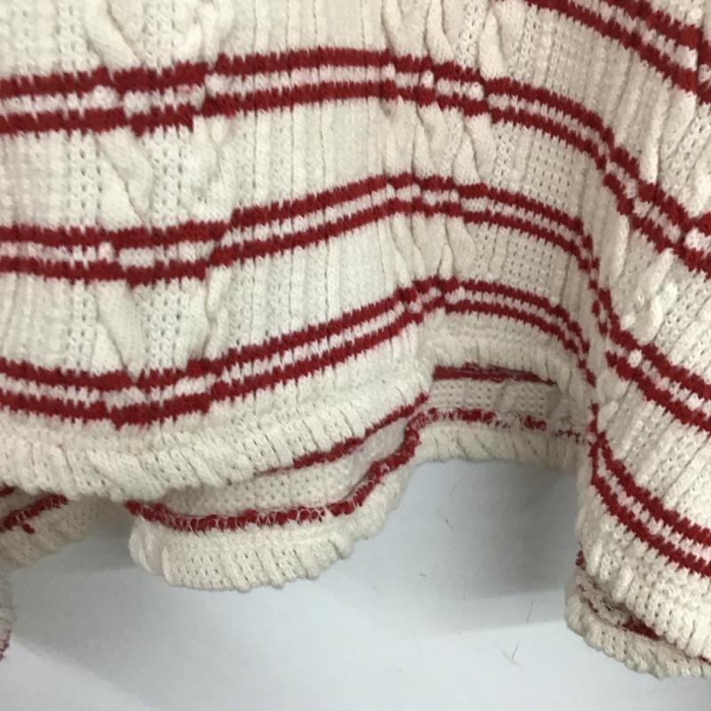 ザラ ZARA ニット、セーター 長袖 L ボーダー柄 マルチカラー / マルチカラー / レディース USED 古着 中古 10134272