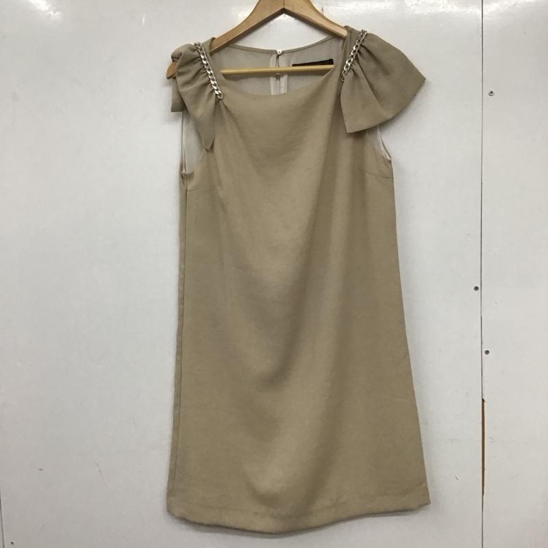 ザラベーシック ZARA BASIC ワンピース ミニスカート S 無地 ベージュ / ベージュ /  レディース USED 古着 中古 10133685