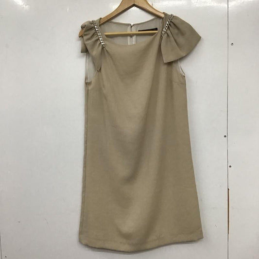 ザラベーシック ZARA BASIC ワンピース ミニスカート S 無地 ベージュ / ベージュ /  レディース USED 古着 中古 10133685
