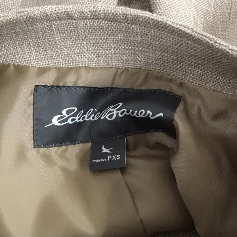 エディーバウアー Eddie Bauer ジャケット、上着 ジャケット、ブレザー ジップアップジャケット ノーカラージャケット アウター XS 無地 ベージュ / ベージュ / レディース USED 古着 中古 10126905