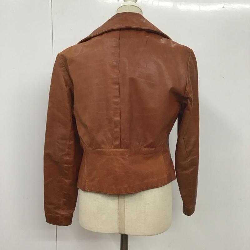 古着 USED ジャケット、上着 レザージャケット 無地 茶 / ブラウン / レディース USED 古着 中古 10114150